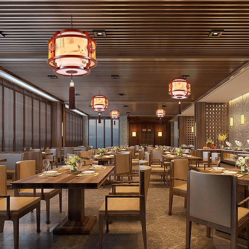 吊灯灯实木羊皮灯古典酒店茶楼大厅包厢木艺灯饰,家装灯饰光源,客厅吊灯,淘宝优惠券,粉丝福利购,淘宝优惠卷