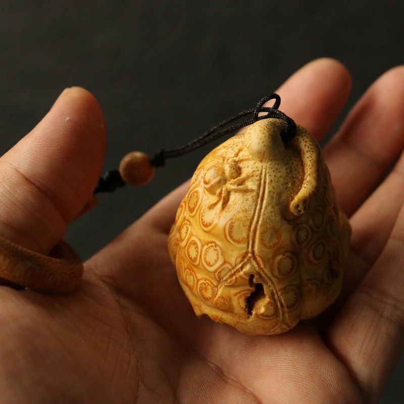 铃铛】几十年满钉老竹根纯手工精工雕刻铃铛把件把玩竹雕工艺品