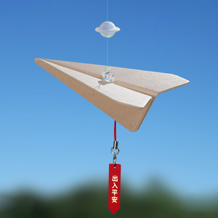纸q飞机车载香薰香氛车内挂饰品高级感后视镜吊 汽车挂件2024新款