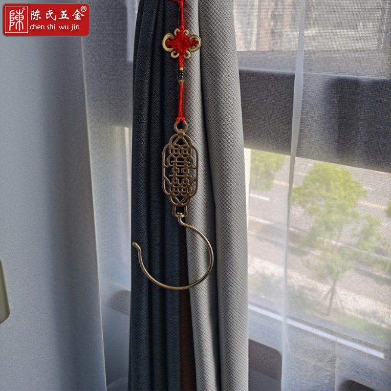 中式仿古蚊帐钩老式家用床帘窗帘挂钩勾子复古抓手装饰铜帐钩