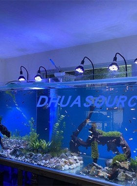 灯座水族珊瑚鱼缸灯夹陶缸灯架竖夹工字夹l old