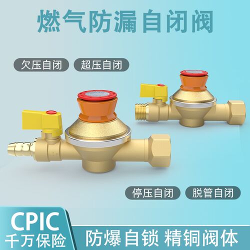 新自闭燃气漏气过流自动关闭安全门
