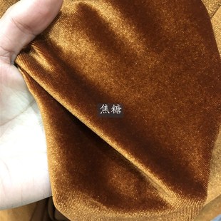 子时装 热销 针织弹力不倒绒旗袍连衣裙裤 韩国金丝绒服装 面料 布料