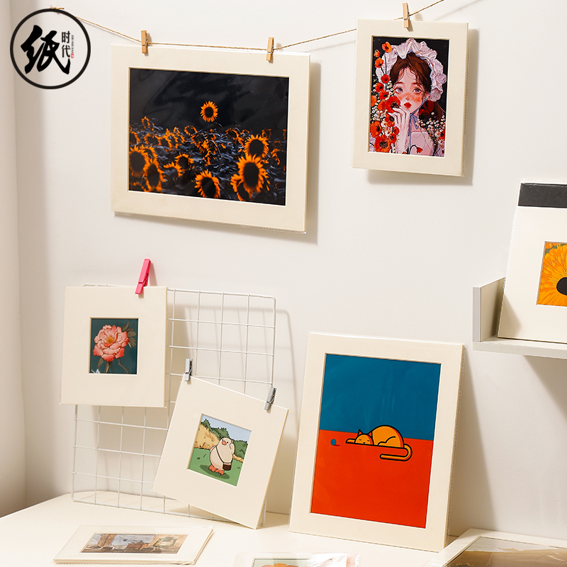 版画卡纸画打印艺术微喷装裱框照片动漫插画纸摄影毕业展无酸相框