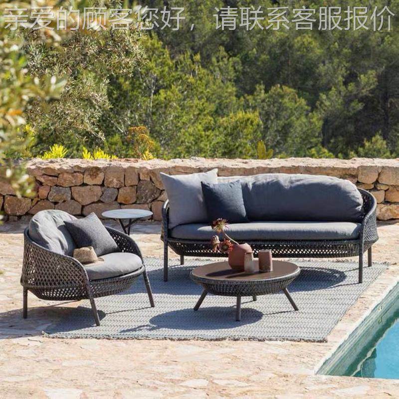 户阳外庭家具藤92沙发单人休闲台露天藤椅设计师防水防晒外室院组,住宅家具,淘宝优惠券,粉丝福利购,淘宝优惠卷