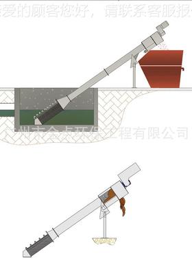 细格栅捞机渣，自动格提SCMS30栅升捞机，螺旋细渣格栅机