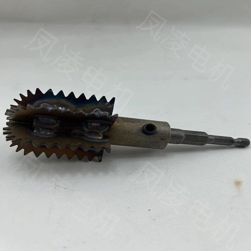 制作椰子刨肉机刨头 刨老椰子器 取椰蓉器 刨椰丝 (手电钻款)