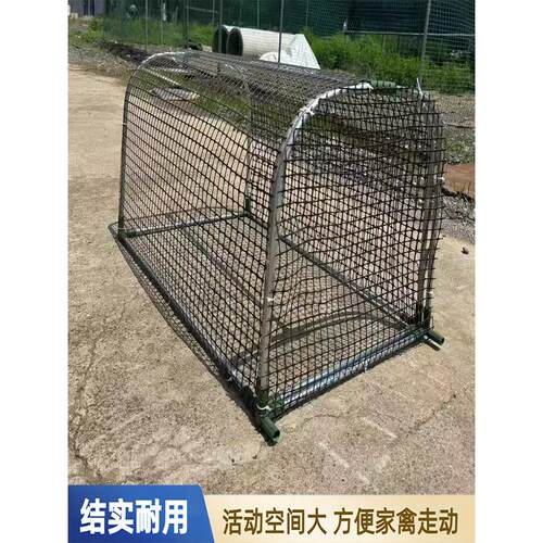 走地鸡笼铁丝笼家庭院散养鸡子跑道搭建鸡舍球形室外隧道管道笼