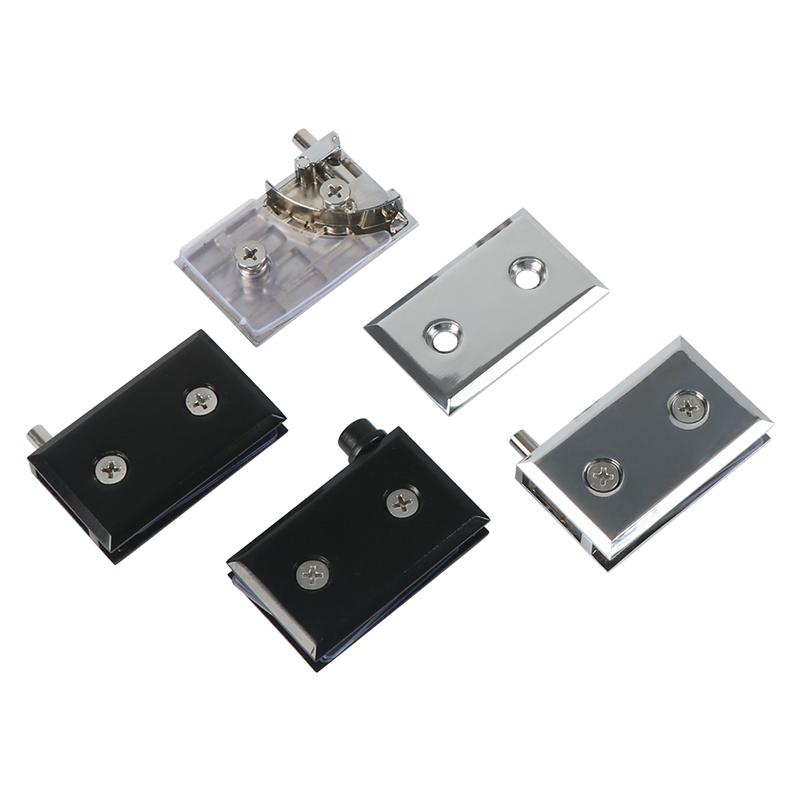 玻璃门合页玻璃铰链柜门合页酒柜展柜上下夹玻璃固定上下转轴