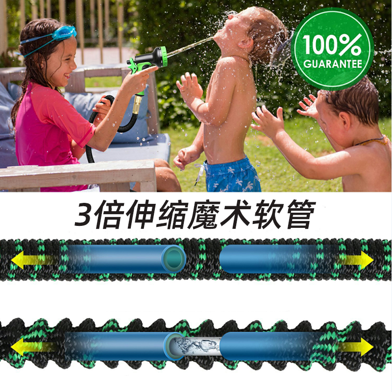 花园浇花浇水洗车水管软管伸缩延长15米30米庭院阳台防爆防冻家用