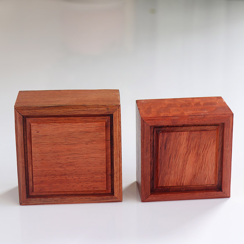 花梨木盒子香粉盒正方形沉香盘香盒2H4H香道盒红木盒子可刻字定制