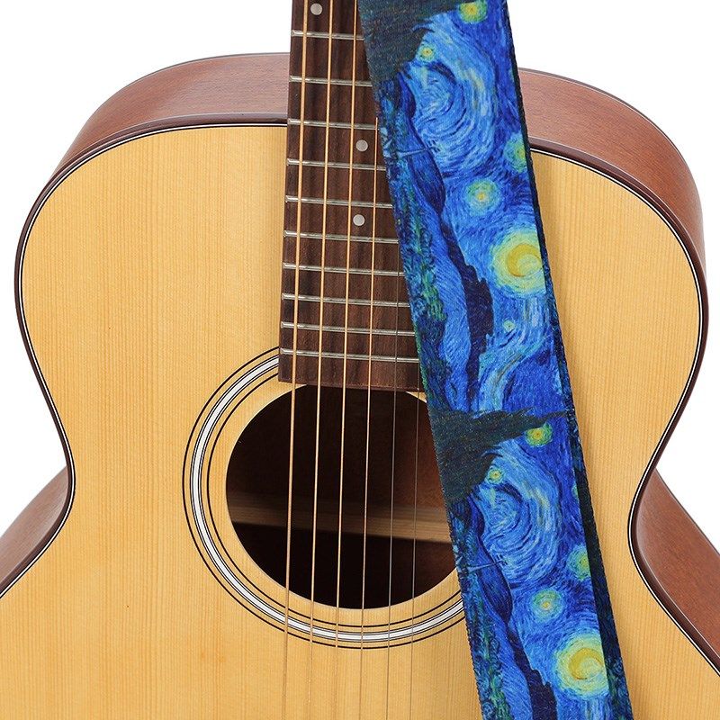 文艺吉他背带民谣琴带经典款吉他带子肩带斜挎木电吉他女生