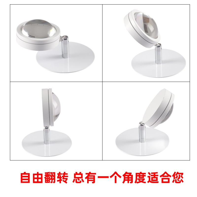 LED背景客厅沙发照画灯翻转嵌入式洗墙灯七彩明装壁灯聚光