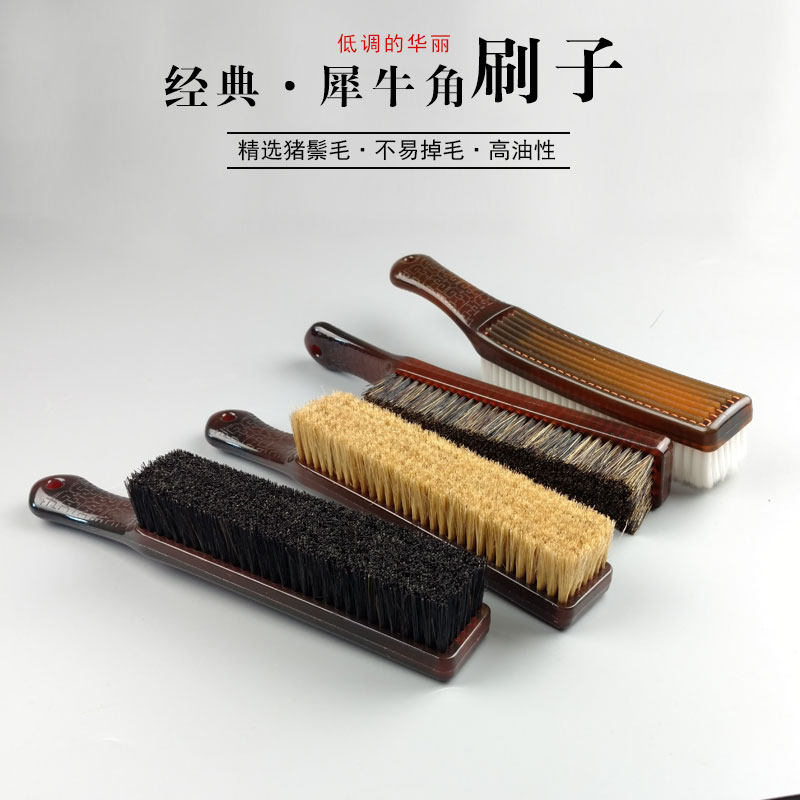 超大硬猪鬃文玩刷子特大号特硬猪花艺纱网/纺织布