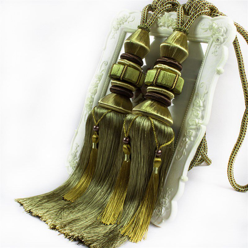 高档别墅窗帘绑带挂球/绑球绑绳吊球吊穗/高档绑花挂钩装饰球流苏