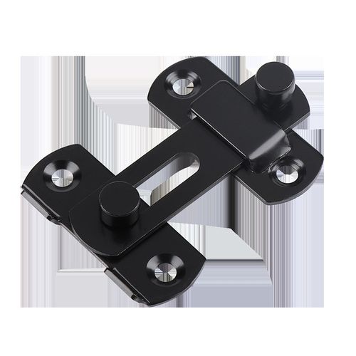 不锈钢锁扣木门插销门栓门扣免打孔搭扣90度移门推拉门锁防盗配件