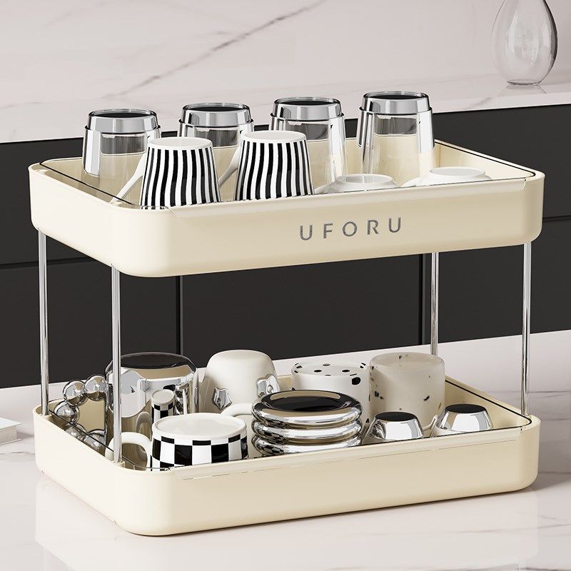 水杯架杯子沥水收纳架放置架多层家用多功能桌面高级感轻奢置物架,家庭/个人清洁工具,杯架,淘宝优惠券,粉丝福利购,淘宝优惠卷