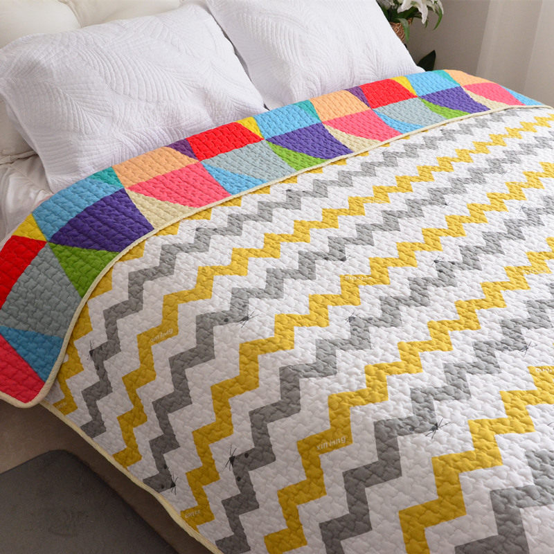 北欧床盖棉两面用纯棉床盖垫单件全棉绗缝被双面床盖大炕盖3米垫,床上用品,床盖,淘宝优惠券,粉丝福利购,淘宝优惠卷