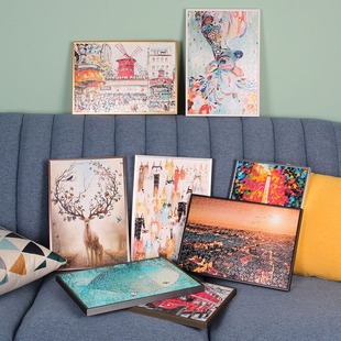 拼图框70x50x75相框架裱框1000片81.3*40.6cm500片98*34画框定制