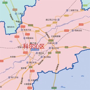 2024新款通辽市地图贴图办公室挂图高清防水墙壁贴超大装饰画定制