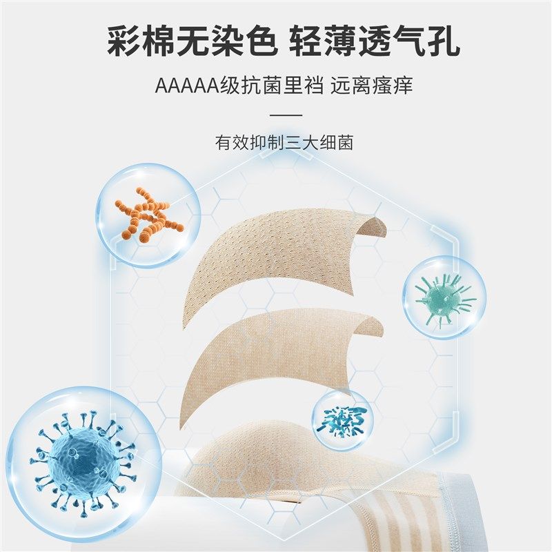 男士内裤彩棉5A级抗菌男生短裤男款裤衩底裤秋冬全棉质裤头三角裤,女士内衣/男士内衣/家居服,男三角内裤,淘宝优惠券,粉丝福利购,淘宝优惠卷