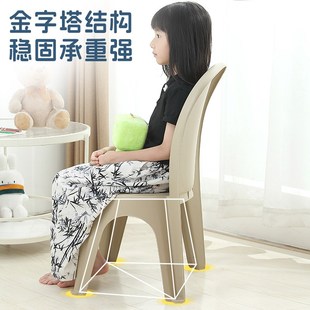 凳 儿童塑料凳子加厚小椅子靠背椅家用板凳小矮凳客厅餐椅沙发换鞋