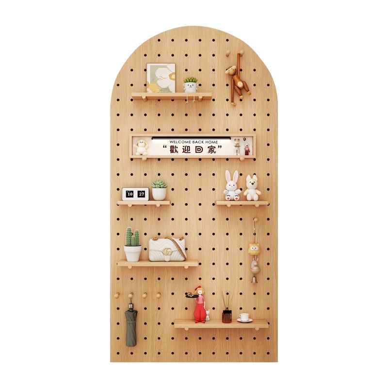 实木洞洞板定制入户玄关墙上收纳置物架挂板钩隔板墙面展示收纳架,住宅家具,搁板/置物架/家用陈列架,淘宝优惠券,粉丝福利购,淘宝优惠卷