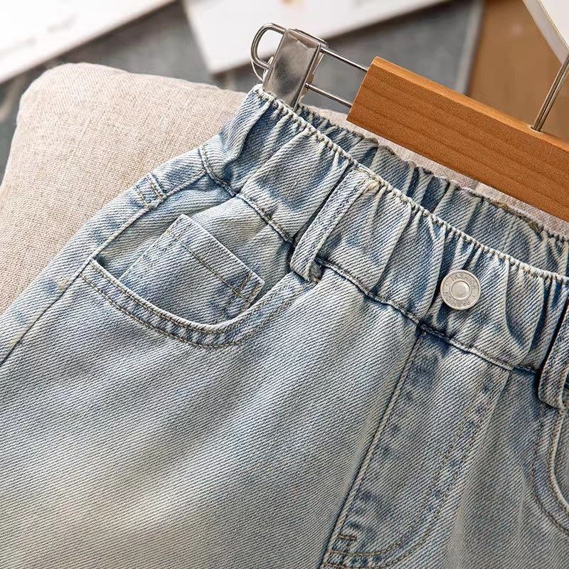 女童牛仔短裤夏季薄款2025新款夏装女孩花边珍珠外穿儿童裤子夏,童装/婴儿装/亲子装,儿童牛仔裤,淘宝优惠券,粉丝福利购,淘宝优惠卷