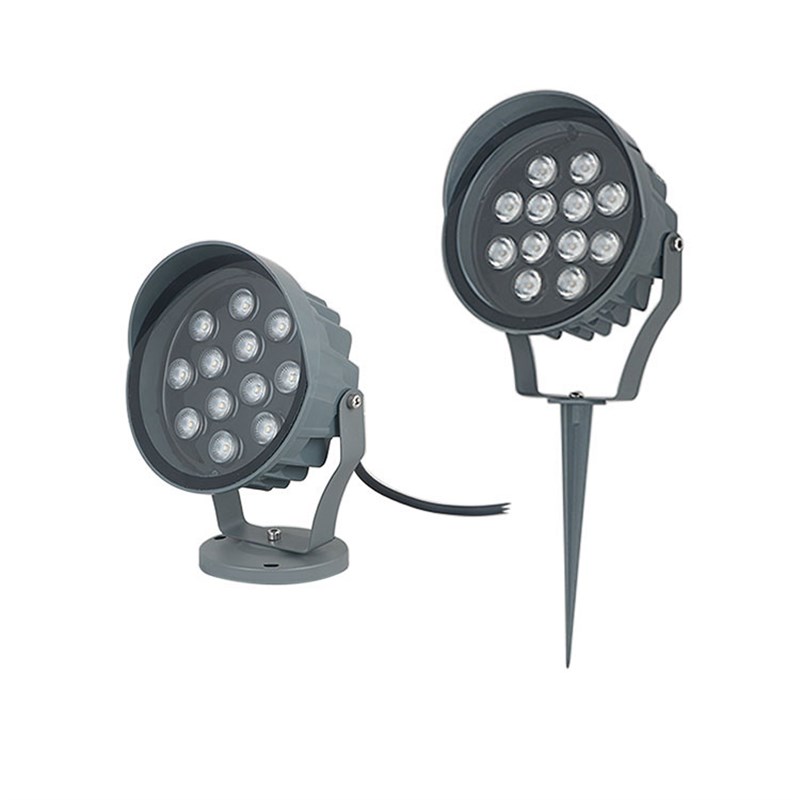 照树灯小射灯led射树灯户外防水投光灯插地灯草坪灯园林PC地插灯