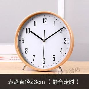 表摆放桌表台表钟表客厅摆放坐钟实木桌面时钟木质台式座钟摆件客