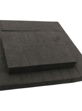 圆模刀版弹垫圆压圆废品区橙色海绵块模切机成品区黑色小方背胶