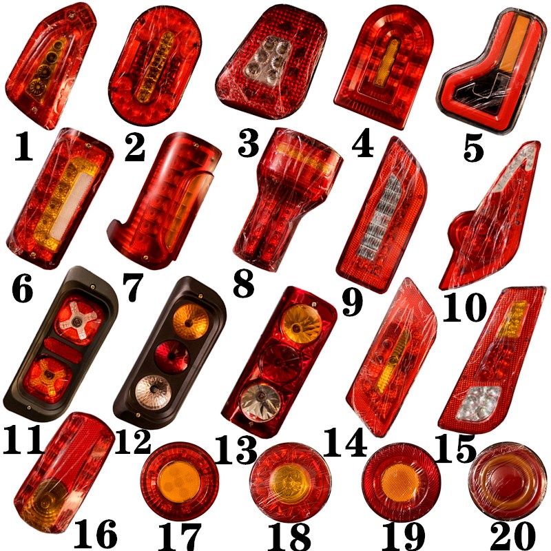 电动三轮车休闲尾灯老人代步车12v后尾灯方向灯雾灯LED煞车灯总成