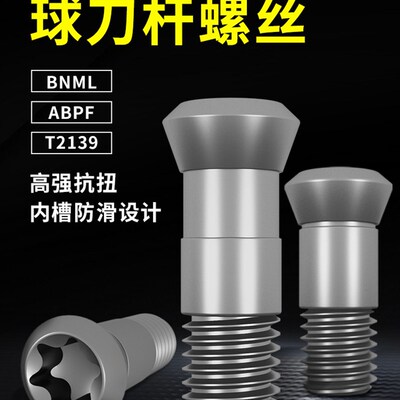 12.9级高强度半圆刀片螺丝T2139 刀杆螺丝R4 R5 R6 R8 R10 R12.5