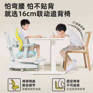 凯米熊儿童学习椅家用小学生矫正坐姿座椅可升降作业书桌写字椅子