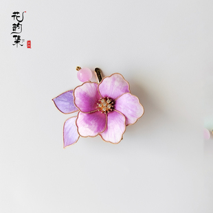 【花韵集】小发夹掐丝绒花头饰非遗手工绒花发饰古风饰品国风
