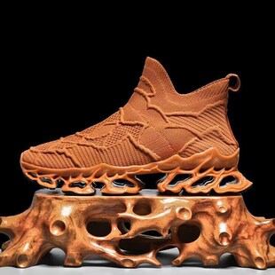 2025新款 透气袜子鞋 大码 男鞋 网鞋 网面运动鞋 镂空减震懒人鞋 潮 夏季