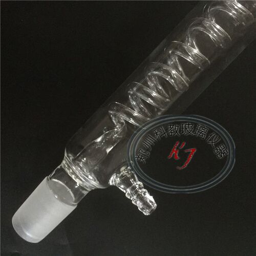 蛇形冷凝管40cm 400mm 玻璃冷凝器 实验室玻璃仪器冷却管