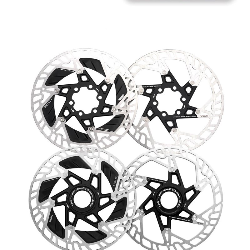 24新款奥利尼中锁六钉散热碟片自行车碟刹车片超轻浮动160铝合金