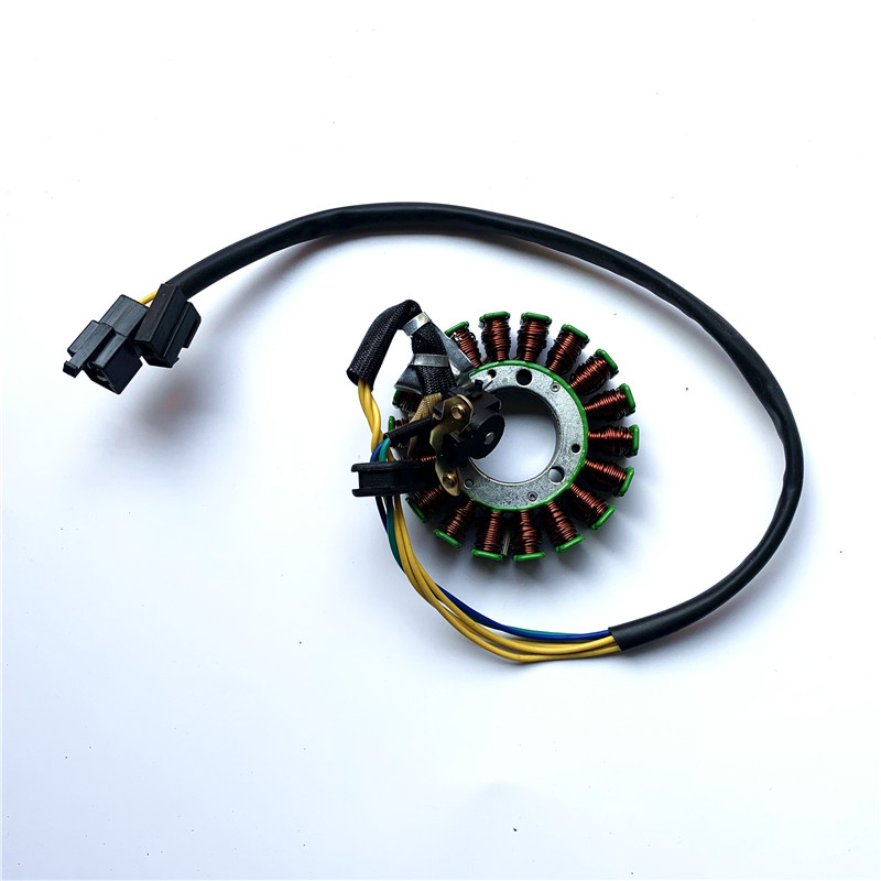 适用铃木王GS125太子GN 锐爽EN125 钻豹HJ125K充电线圈磁电机定子