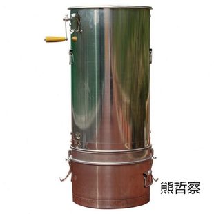 摇蜜机过滤一体 新款 蜜蜂摇糖机小型家用加厚304全不锈钢分体摇蜂