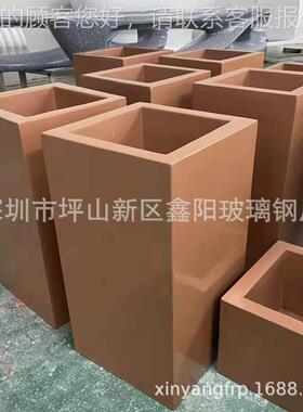 户外玻璃钢长方花盆小区园林景观断种植玻璃钢组隔形88569合花箱