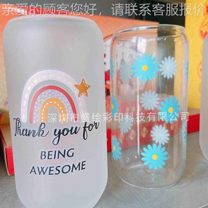 玻璃瓶光uv打机曲面印olog图案包装酒瓶彩SHcy2513绘机磁悬浮印理