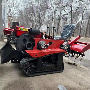 多VAD功能履带旋耕机 果园田旋园理机 管35HP水两用陆履带耕机