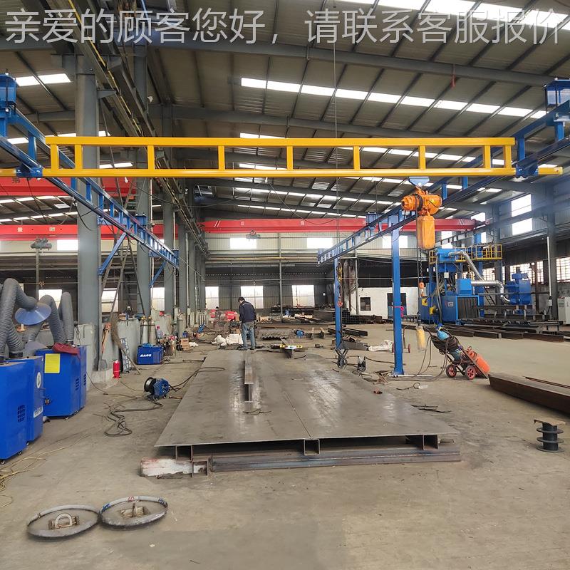 工业车间道式kbk柔性K吊轨 电动遥控1吨小型滑轨行吊 B起HBGK重机