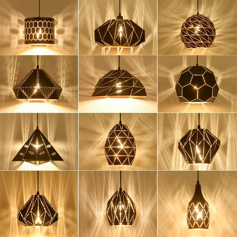 工业风吊灯创意个性铁艺餐厅灯罩装饰酒吧台烧烤饭店复古火锅店灯