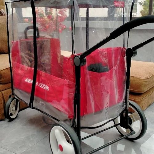 通用雨罩 手推车蚊帐纱网罩 可折叠车儿童雨篷防风防雨