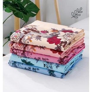 厂家上海老式全棉床单加厚加大斜纹纯棉床单家用国民复古印花纯棉