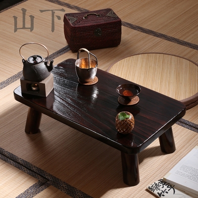 。日式烧桐木小j茶桌x飘窗桌子榻榻米茶几炕桌炕几茶台实木矮桌地