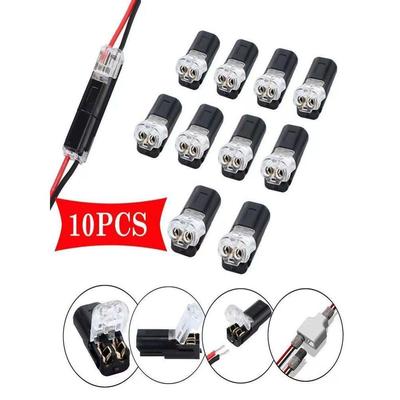 Led免焊剥离端子座锁2P D2互连型可拉连接器电源对