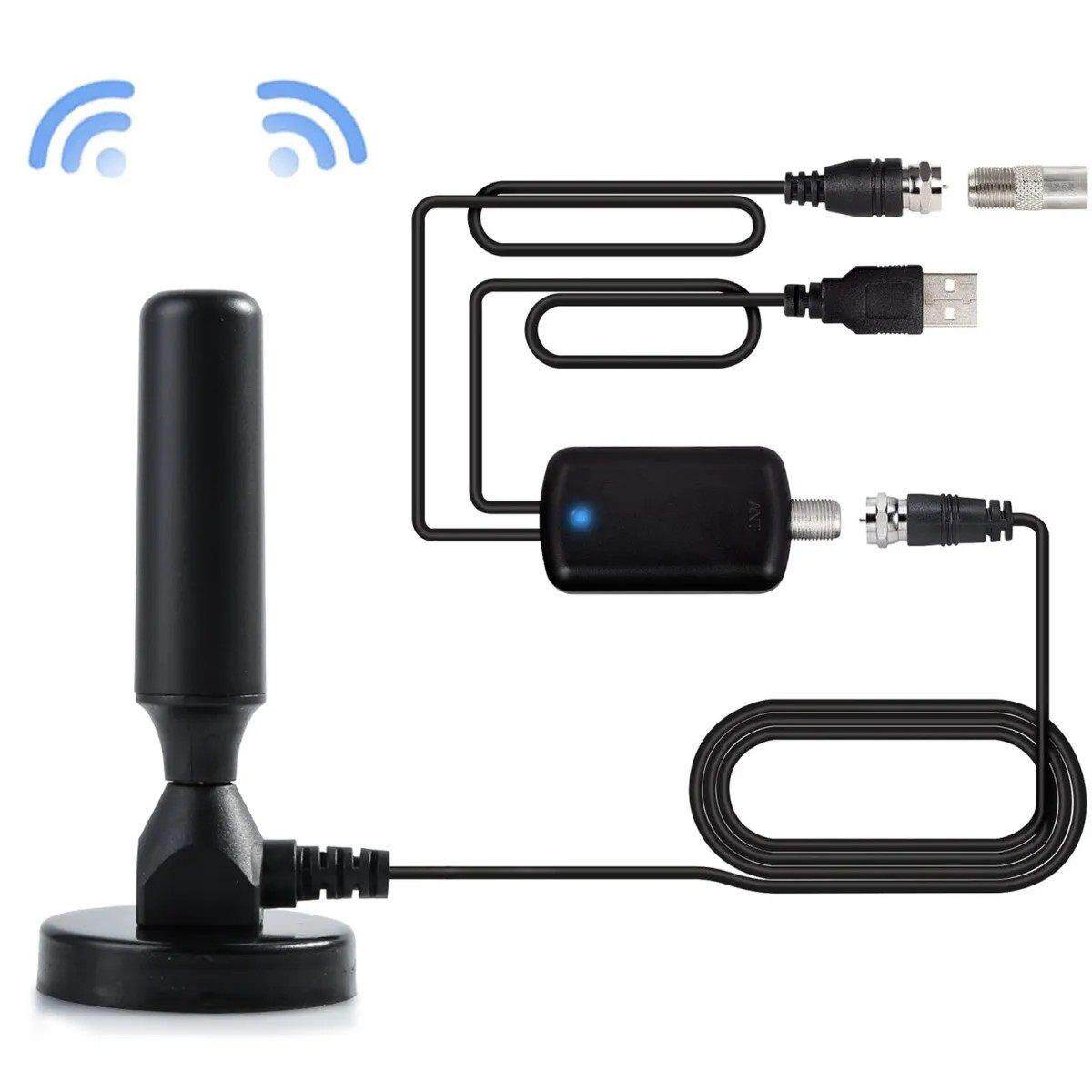 电视天线室内外高清通用dtmb电视讯号接收神器地面波电视天线